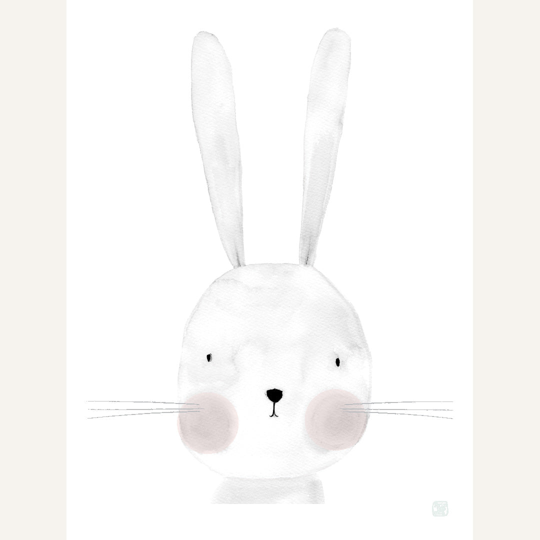 Bonnie Bunny Art Print bunny prints animals water colour rabbit