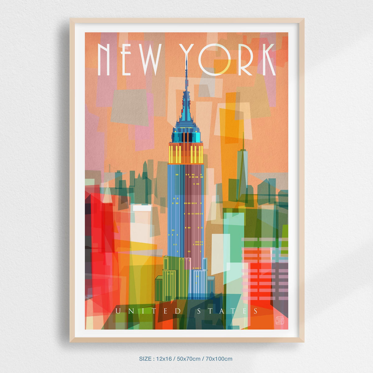 New York II City Print limited edition art print Nicholas Girling Modern